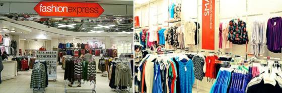 Shoes and clothes at Fashion Express